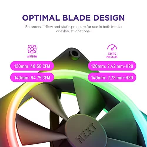 NZXT F120 RGB DUO 120mm Black ARGB image