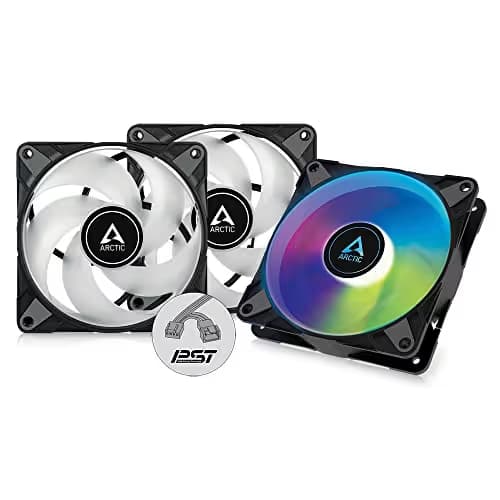 ARCTIC P12 PST 120mm Black A-RGB PWM 3-Pack main image