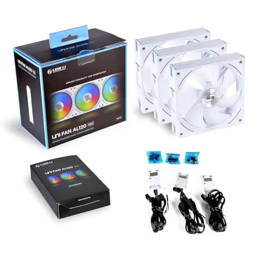 Lian Li UNI FAN AL120 V2 120mm Black PWM RGB 3-Pack image