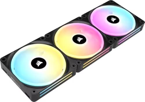 Corsair iCUE LINK QX120 120mm Black RGB Starter Kit main image
