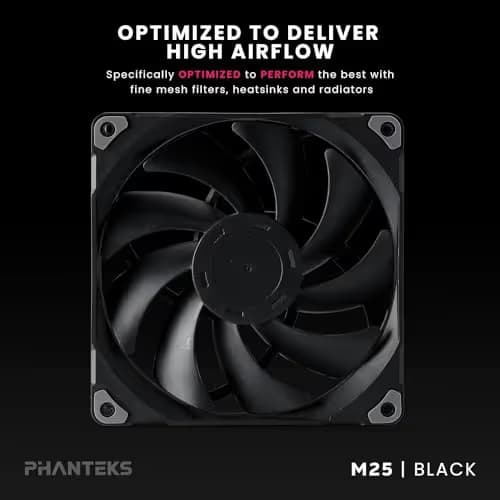 Phanteks M25-140 140mm Black PWM 104.62 CFM 1-Pack image