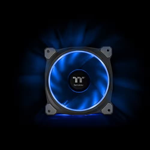 Thermaltake Riing Plus TT 120mm Black Addressable RGB PWM 48.34 CFM 5-Pack image
