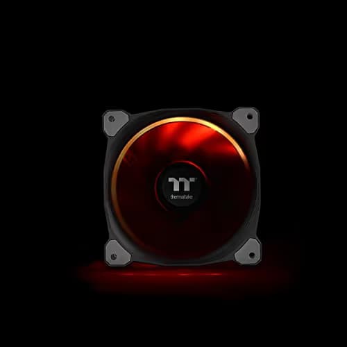 Thermaltake Riing Plus TT 120mm Black Addressable RGB PWM 48.34 CFM 5-Pack image