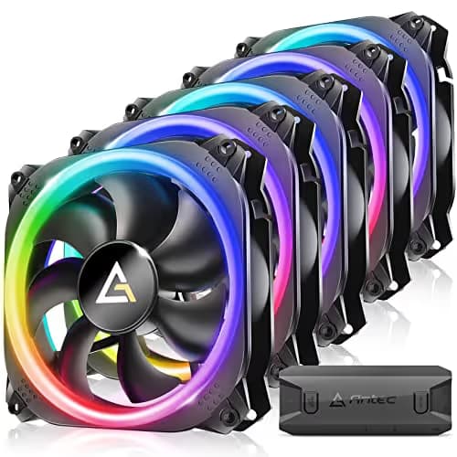 Antec Prizm 120mm Black PWM Addressable RGB 5+C 45.03 CFM 5-Pack image