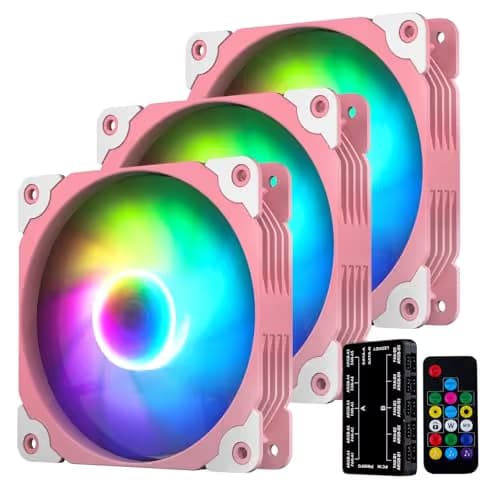 Vetroo ARGB120 120mm Pink PWM RGB 3-Pack main image