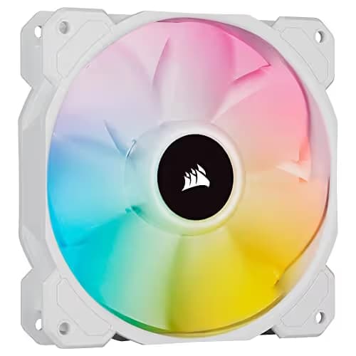 Corsair iCUE SP RGB ELITE 120mm Addressable RGB PWM 47.73 CFM White 3-Pack image