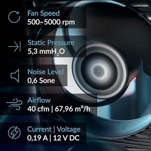 ARCTIC P8 Max 80mm Black PWM 40 CFM image
