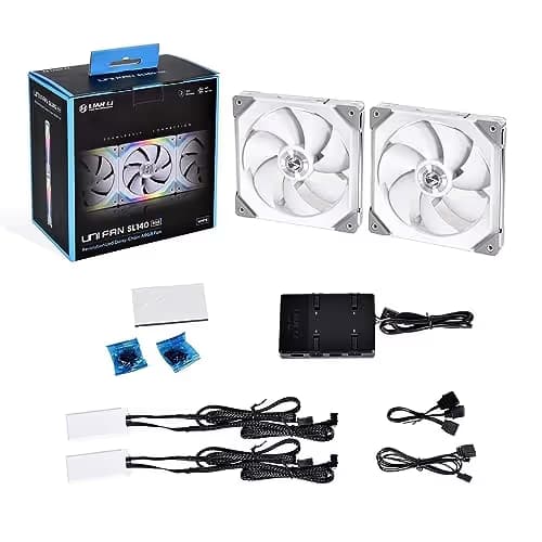 Lian Li Uni Fan SL 140 mm Fans 2-Pack White image
