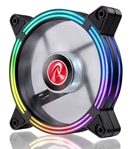 RAIJINTEK IRIS 120mm White / Black PWM Addressable RGB 2-Pack image