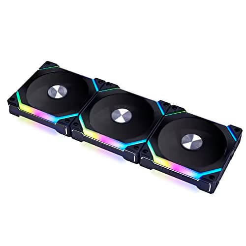 Lian Li UNI FAN SL V2 120mm Black PWM RGB 64.5 CFM 3-Pack main image