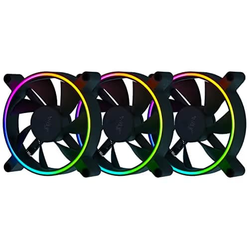 Razer Kunai Chroma 120mm Black Addressable RGB PWM 65.5 CFM 3-Pack image
