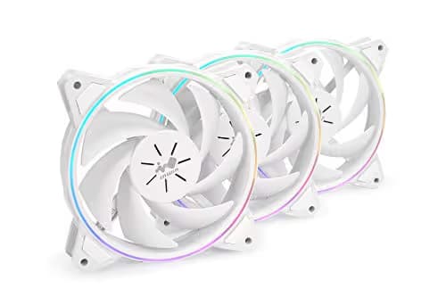 In Win Sirius Pure ASP120 120mm White Addressable RGB PWM 50 CFM 3-Pack main image
