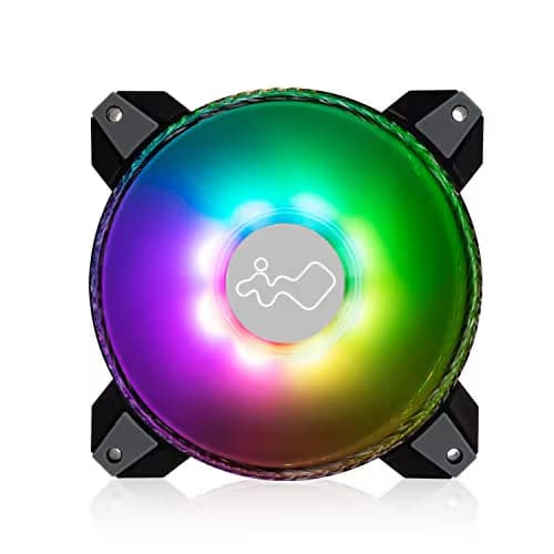 In Win Saturn ASN120 120mm White / Black PWM Addressable RGB 77.17 CFM 3-Pack image