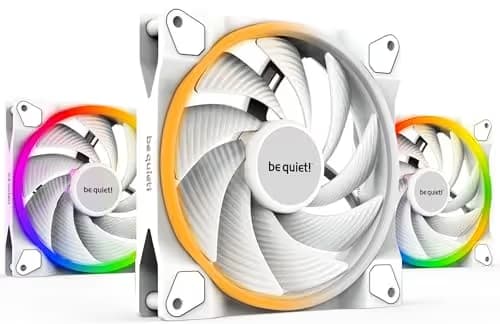 be quiet! Light Wings 140mm White PWM ARGB 3-Pack High Speed image