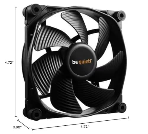 be quiet! Silent Wings 3 120mm Black 50.5 CFM PWM image