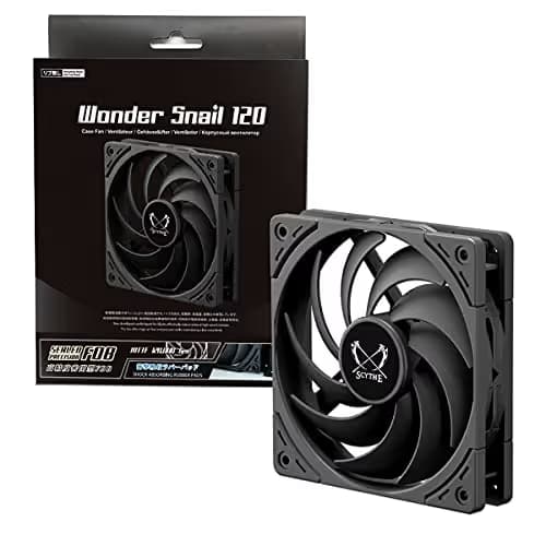 Scythe Wonder Snail 120mm Black PWM 77.23 CFM image
