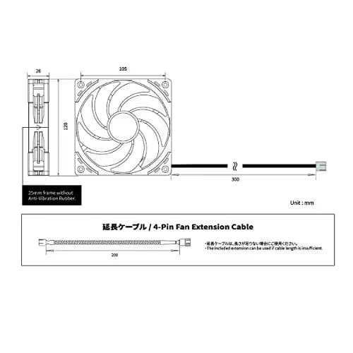Scythe Wonder Snail 120mm Black PWM 77.23 CFM image