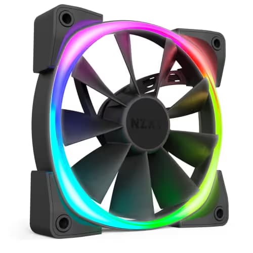 NZXT Aer RGB 140mm Black PWM Addressable RGB 71.6 CFM 3-Pack main image