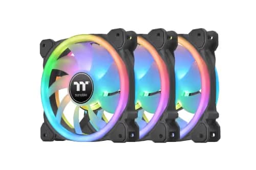 Thermaltake SWAFAN 12 120mm RGB 54.85 CFM Black 3-Pack image