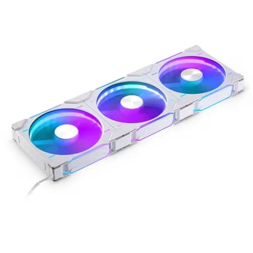 Phanteks PH-F140D30R 140mm White 71.76 CFM Addressable RGB PWM 3-Pack main image
