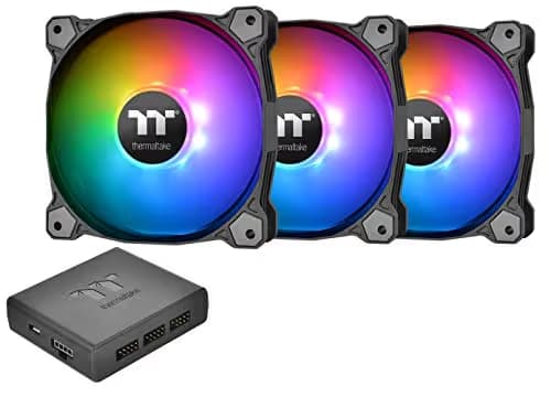 Thermaltake Pure Plus 120mm Black PWM RGB TT Premium Edition 3-Pack image