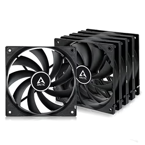ARCTIC F12 120mm Black 53 CFM 5-Pack image
