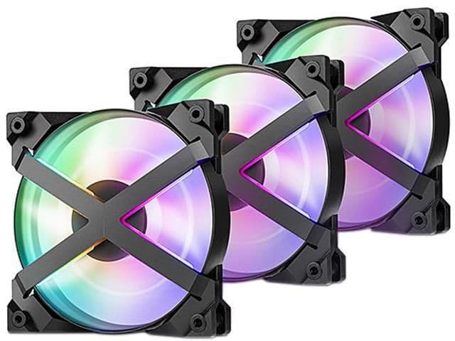 Deepcool MF GT 120mm Black Addressable RGB PWM 60.6 CFM 3-Pack image