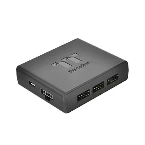 Thermaltake Riing Plus TT 120mm Black PWM Addressable RGB 3-Pack image