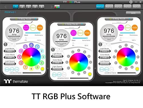 Thermaltake Riing Trio 20 TT Premium Edition 200mm Black PWM RGB image