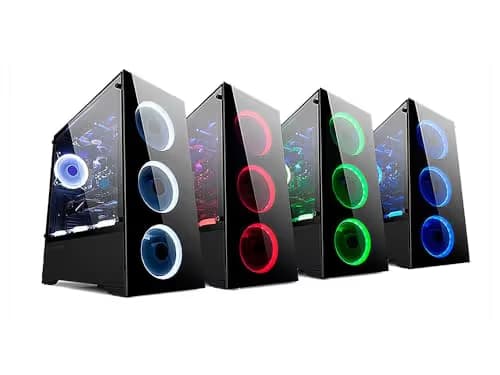 BGears b-Voguish ATX Mid Tower Black with Tempered Glass Side Panel image
