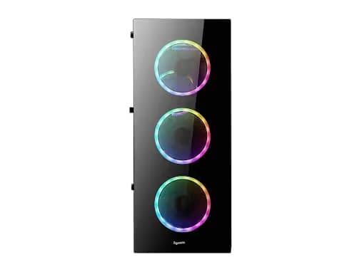 BGears b-Voguish ATX Mid Tower Black with Tempered Glass Side Panel image