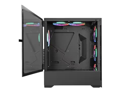 BGears b-Voguish ATX Mid Tower Black with Tempered Glass Side Panel image