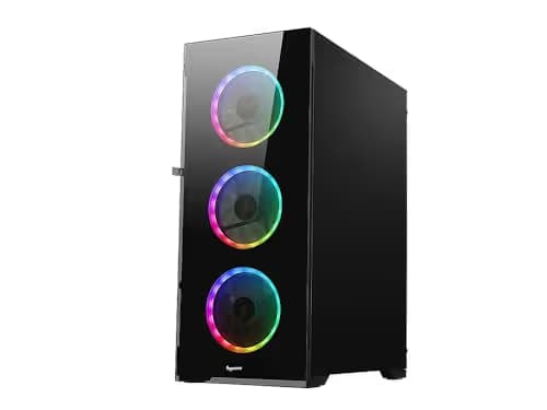 BGears b-Voguish ATX Mid Tower Black with Tempered Glass Side Panel image
