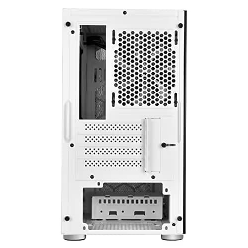 Silverstone FARA H1M MicroATX Mini Tower White Tempered Glass Side Panel image