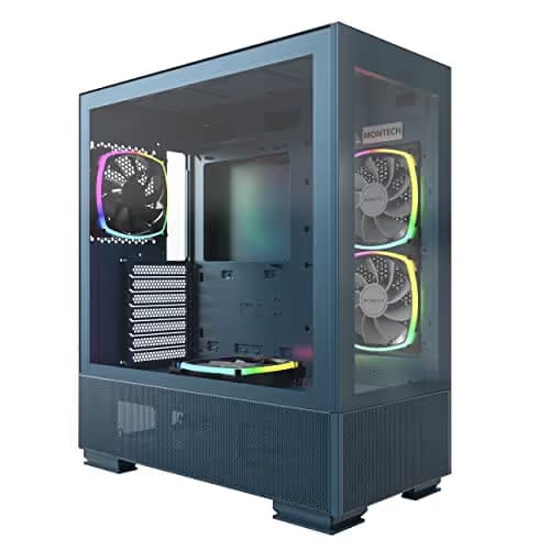 Montech SKY TWO ATX Mid Tower Morocco Blue with Tempered Glass Side Panel image