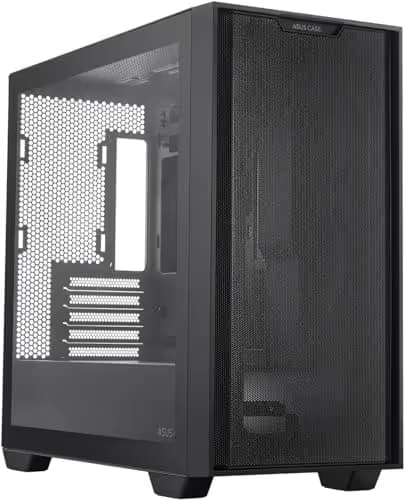 Asus A21 Micro ATX Mini Tower Black Tempered Glass Side Panel image