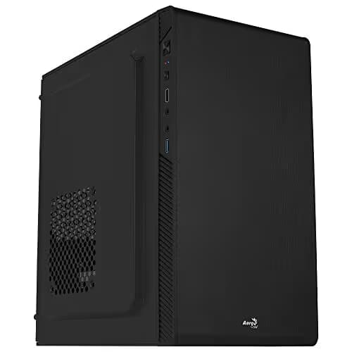 Aerocool CS-106 Micro ATX Mini Tower Black with USB 3.2 Gen 1 Type-A and USB 2.0 Type-A image
