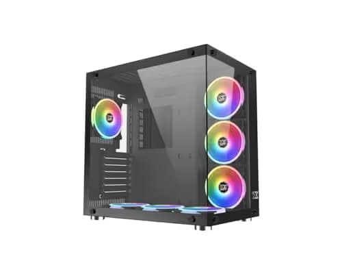 Xigmatek Aquarius Plus ATX Mid Tower Black with Tempered Glass Side Panel and USB 3.2 Gen 1 Type-A / USB 2.0 Type-A main image
