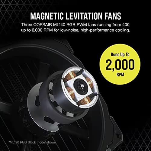 Corsair iCUE H170i ELITE CAPELLIX Water 420mm Black image