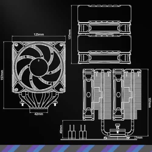 Cooler Master Hyper 622 Halo 51.88 CFM Air 157mm Black image