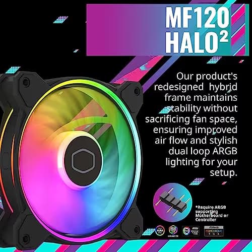 Cooler Master Hyper 212 Halo Air 51.88 CFM 154mm Black image