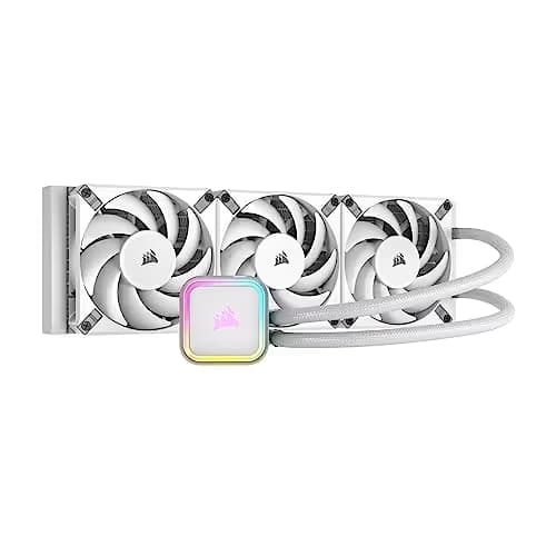 Corsair iCUE H150i RGB ELITE Water 360mm 59.1 CFM White image