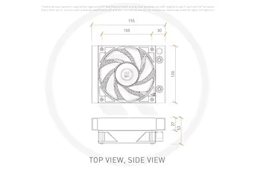 EK AIO Water 120mm D-RGB 66.04 CFM Black image