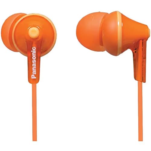 Panasonic RP-HJE125-D Closed Orange Earbuds main image