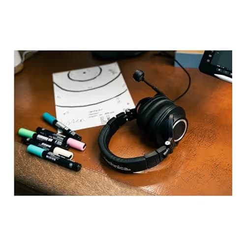 Audio-Technica ATH-M50xSTS StreamSet Closed Wired Headphones image