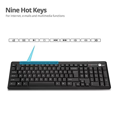 SIIG JK-WR0T12-S1 Wireless Standard Keyboard With Optical Mouse image