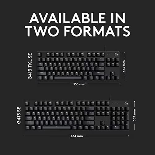 Logitech G413 SE Kailh LT Brown Wired Gaming Keyboard image