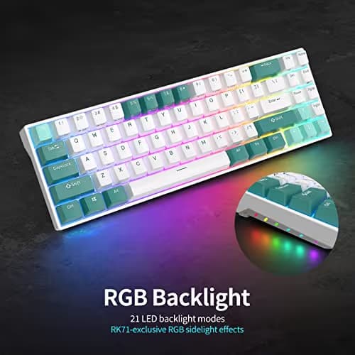 RK Royal Kludge RK71 Mechanical Gaming Keyboard RGB Bluetooth image