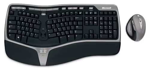 Microsoft WTA-00001 Wireless Ergonomic Keyboard with Laser Mouse main image