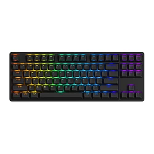 Akko 5087S Shine-Through RGB Wired Standard Mechanical Gaming Keyboard with Akko CS Jelly Purple Tactile Switches main image